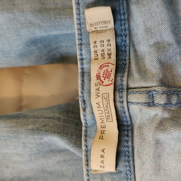 Zara Premium Wash Skinny Jeans (Light Stonewashed Denim) 💙 👖 (Size 2) - Picture 16 of 16